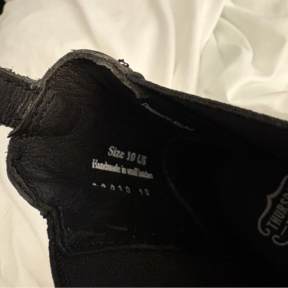 Thursday Boot Co Size 10 Duchess Chelsea Black Leather Pull On Boots EUC - Picture 10 of 12
